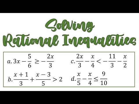 Solving Rational Inequalities | General Mathematics | Grade 11 |