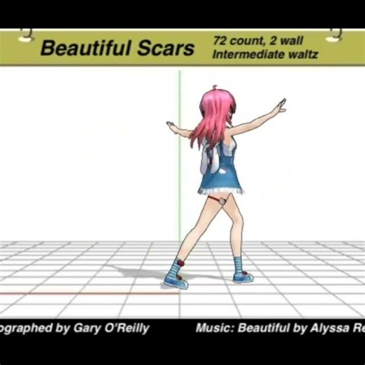 Beautiful Scars (count) - 72/2w #Linedance #GaryOReilly #shorts