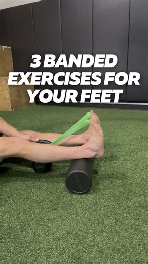Achieve Physical Therapy • Fitness • Sports Training on Instagram: "🚨 YOUR FEET ARE YOUR FOUNDATION 🚨 If your feet aren’t strong, nothing above them can move the way it should. These 3 banded foot exercises build strength, mobility, and stability using only a resistance band & foam roller. Perfect for: 🦶 Plantar fasciitis 🤕 Ankle sprains 🔥 Weak arches 😣 Toe/foot pain 🏃‍♂️ Limited mobility …AND preventing future foot & ankle injuries! 1️⃣ Banded Toe Roll-Outs ➡️ Wrap band around both big t