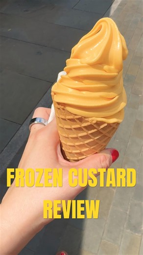 I Tried Frozen Custard for the First Time #shorts