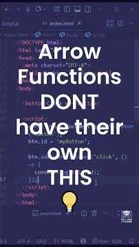 JS Interview Q93: Classic Arrow Function This Trap 🏹 (Fix Included) #dommanipulation #devshorts