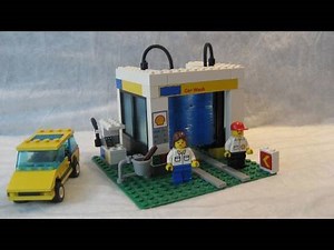 M4X's Creations - Building Lego System Town - Shell Car Wash