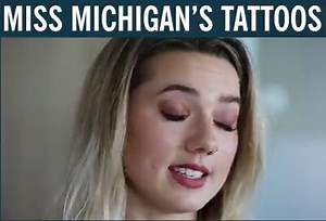 33K views · 16 reactions | Emily Sioma is the "edgy" Miss Michigan. She may be the first statewide pageant queen to show off multiple tattoos.  | The Muskegon Chronicle | Facebook