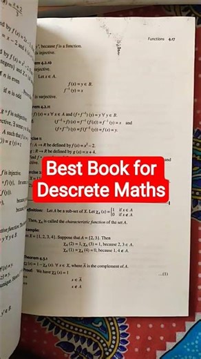 Best Book for Discrete Maths #discretemathematics #bscmaths #books