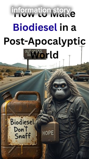 How to Make Biodiesel in a Post-Apocalyptic World ⚙️ #shorts #science