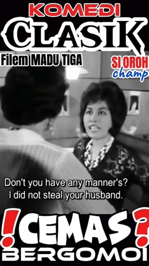 GO-MOI ❗Garu Kepala 🤭😅🤣 Madu Tiga #filemkomediklasik #lawak #lucu