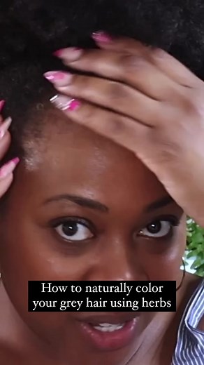 Natural Dyeing Process with Henna and Amla for Gray Hair