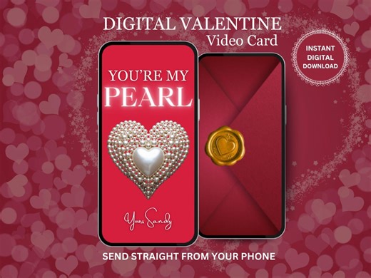 Animated Valentine's Day Card • Digital Video Ecard With Music • Personalized Love Message Heart - Etsy