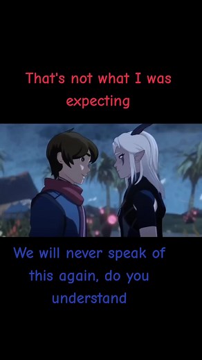 First Awkward Kiss: Rayla x Callum | Dragon Prince Season 3