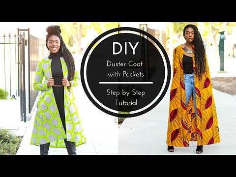 How to | DIY Duster Coat with Pockets Tutorial | Part 1