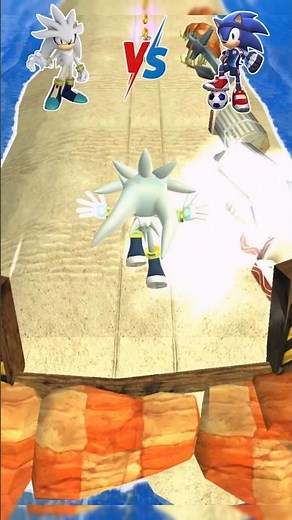 STRIKER SONIC Dash vs Silver – Ultimate Speed Battle in Sonic Dash!