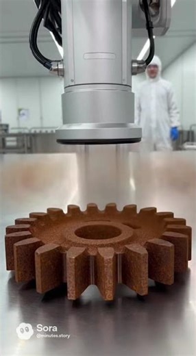 Watch Rust Vanish! Automated Industrial Gear Restoration Demo #asmr #tech