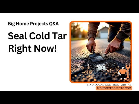 Cold Tar Patch Sealing Timing Adhesion Test Guide