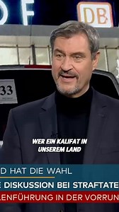 Wer ein Kalifat fordert, dem muss die doppelte Staatsbürgerschaft entzogen werden! | Markus Söder