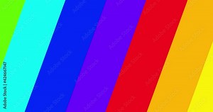 Rainbow Colorful 4k motion background - ideal for editing or broadcasting featuring rainbow colored transition moving from bottom right to top left