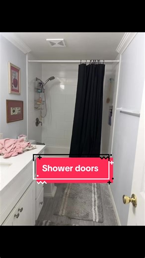 Bathtub shower sliding door install. #showerdoor #bathtub #showerdoorinstallation #fyp #elpincheernie