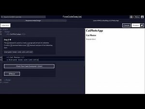 FreeCodeCamp - Responsive Web Design - Step 3 of 71 - Learn HTML by Building a Cat Photo App