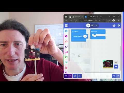 Microbit MakeCode: First Steps, Connect, and Show Number