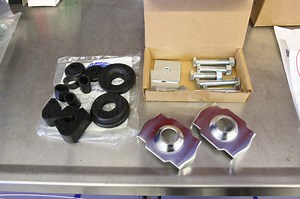 Installing Dennis Carpenter Ford Restoration Parts cab mounts on a 1956 Ford F-100 pickup.