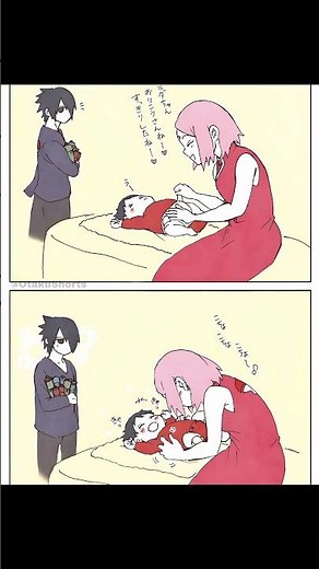 A side of the Uchiha family you've never seen! 🥹👨‍👩‍👧 #SasuSaku #UchihaFamily #Boruto #Naruto