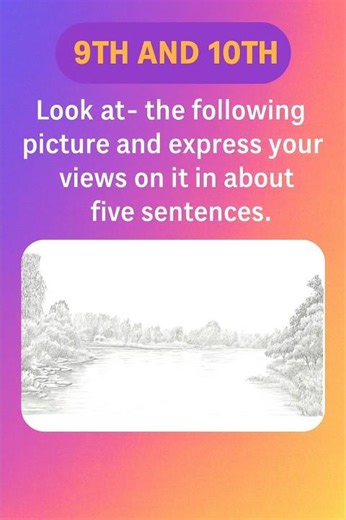 9th & 10th English – Picture Description | 5 Easy Sentences | Slow Learners Friendly ‪@HarisKalvi‬