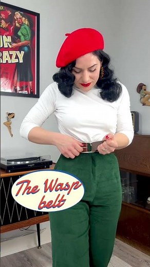 The Wasp Belt: get that Pin-up hourglass figure! designed by Vivien of Holloway, made in London.