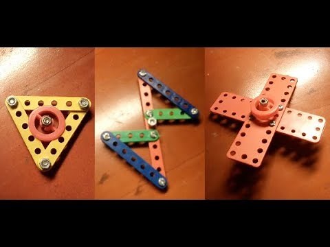 3 Cách Làm Spinner Cực Dễ | Bằng Bộ Lắp Ghép Mô Hình Kĩ Thuật Lớp 4