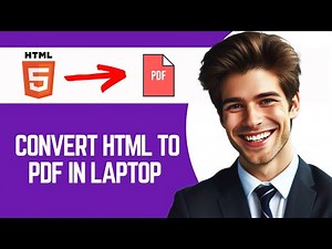 How To Convert Html To Pdf In Laptop