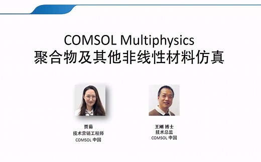 COMSOL® 聚合物及其他非线性材料仿真