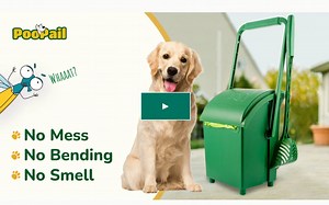 Kickstarter众筹热门项目 | PooPail，收集储存二合一的宠物便便桶