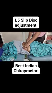 1.4M views · 7.3K reactions | L5 Slip Disc adjustment #slipdisctreatment #chiropracticadjustment #backpain #reels | Healing osteopathy, chiropractic and physiotherapy clinic | Facebook