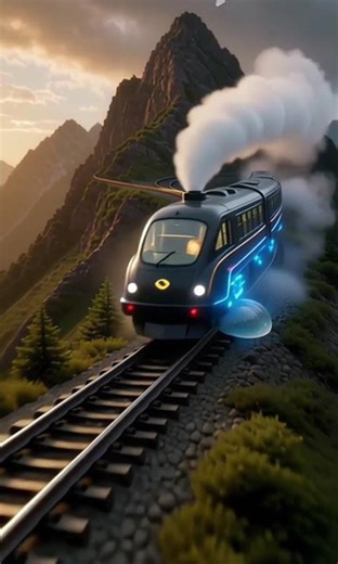 train in mountain asmr video #asmr #ai #train #shortsfeed