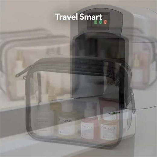 MODENGKONGJIAN TSA-Approved Clear Toiletry Bags | 3-Piece Travel Makeup & Cosmetic Set