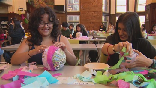 Lane Tech students explore Hispanic culture with piñata crafting