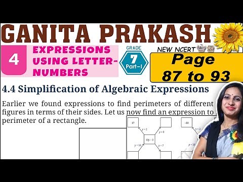 Class 7 Maths Ganita Prakash Solutions | Chapter 4 Expressions using letter numbers | Page 87 to 93