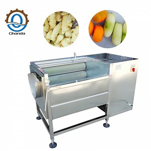 [Hot Item] Root Vegetable Potato Peeler Brush Roller Type Potato Washing Peeling Machine