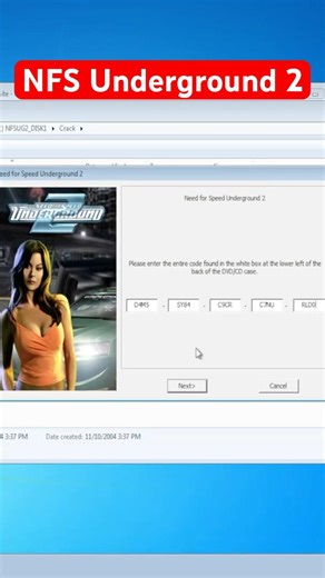 NFS Underground 2 Install on Windows 7 #shorts #windows7 #needforspeed