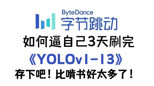 【2026】YOLO目标从入门到实战教程，环境安装 项目实战，一口气带你吃透YOLOv1-13全系列算法（附完整源码）AI / 计算机视觉 / 深度学习