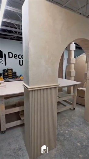 Custom Fluted Arch Installation | Modern Architectural Fabrication – Decoratus US