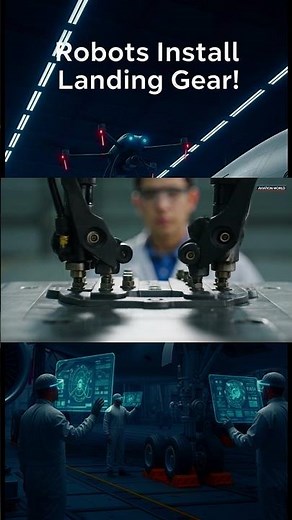 Robots Install Landing Gear: Precision Aircraft Assembly | PART-06