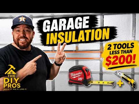 The Easiest Way to Insulate a Garage Door (Only 2 Tools!)