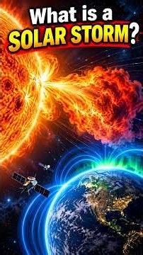 What Is a Solar Storm? ☀️🌍 How the Sun Can Disrupt Earth! #SolarStorm #SpaceWeather #Sun