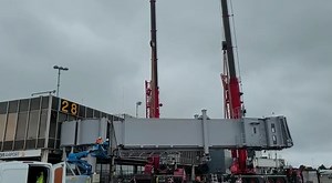 6.1K views · 242 reactions | Work to install a new airbridge is now...