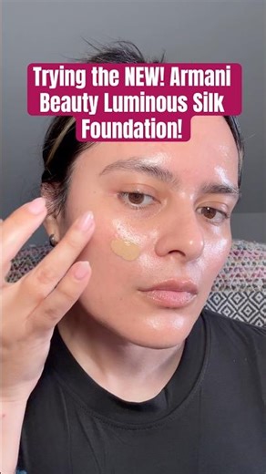 Trying the #new #armanibeauty #LuminousSilk #foundation for a glowy, luminous look to the #skin