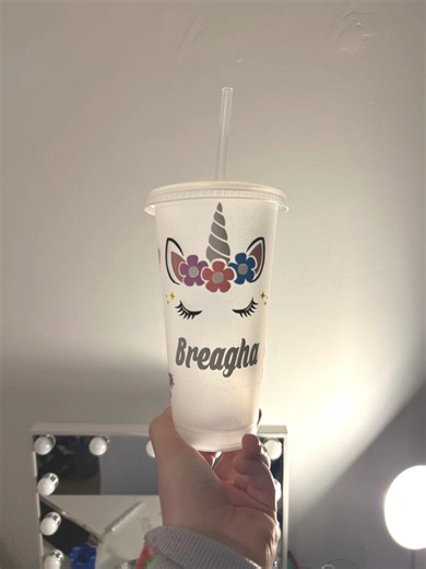 Personalized Unicorn Tumbler With Straw | Custom Name Unicorn Cup | Glitter Unicorn Gift for Girls | Reusable Cold Cup - Etsy