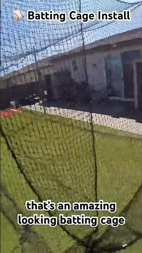 Custom Backyard Batting Cage #handyman #installation #baseball #lasvegas