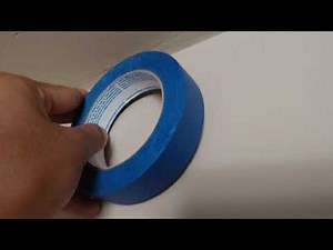 How to stick painter's tape to the ceiling before painting your wall