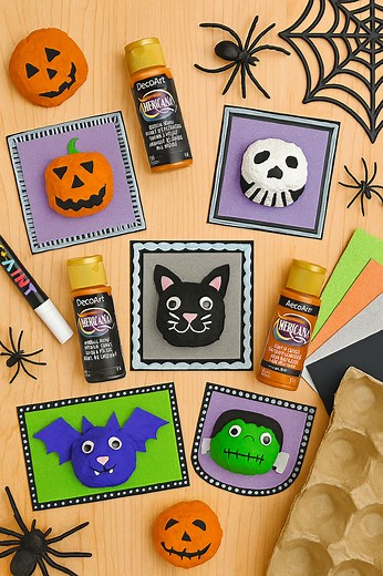 287K views · 1.6K reactions |  Get ready for some frightfully fun crafting! These Halloween Egg Carton Portraits are spooky, silly, and seriously cute. https://onelittleproject.com/halloween-egg-carton-portraits/ | One Little Project | Facebook