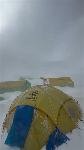 Extreme winds at high altitudes Mountain #mountains #himalayas #mounteverest #everest