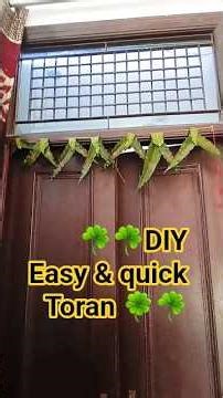 DIY Easy & Quick Toran🍀 #diy #navratri #navratrispecial #shorts #navratri 2026
